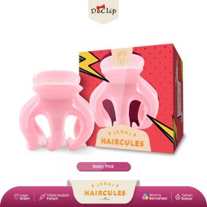 Jedai Haircules Declip Original Gigi 3 Ukuran 5cm Warna Baby Pink