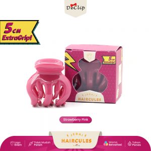 Jedai Haircules Declip Original Gigi 5 Ukuran 5cm Warna Strawberry Pink