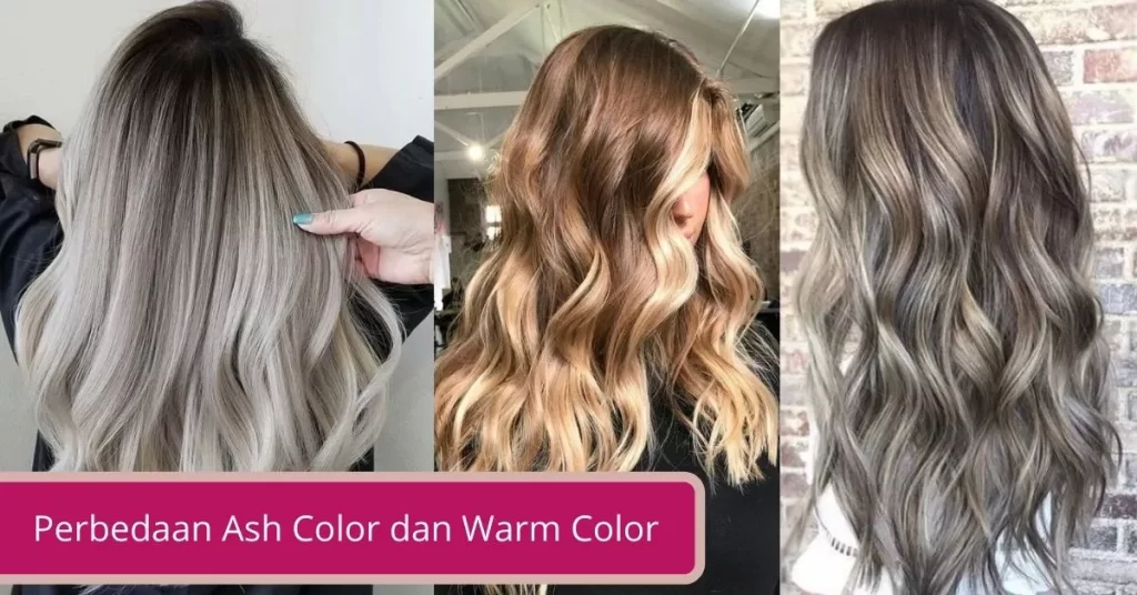Gambar Perbedaan Ash Color dan Warm Color Dalam Pewarnaan Rambut