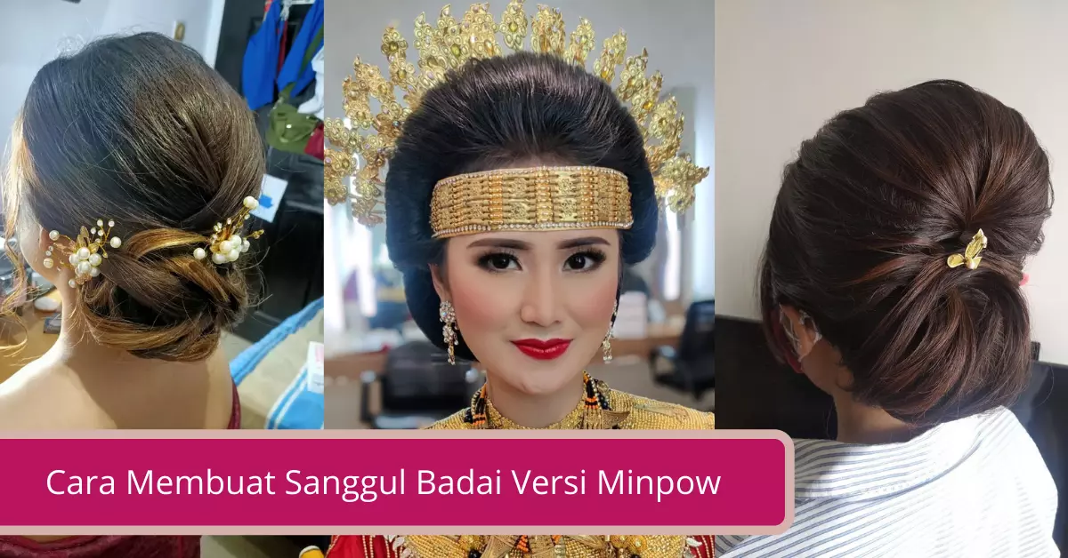 Gambar Cara Membuat Sanggul Badai Versi Minpow