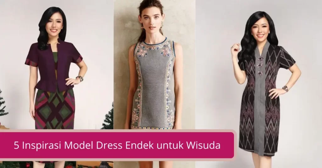 Gambar 5 Inspirasi Model Dress Endek untuk Wisuda