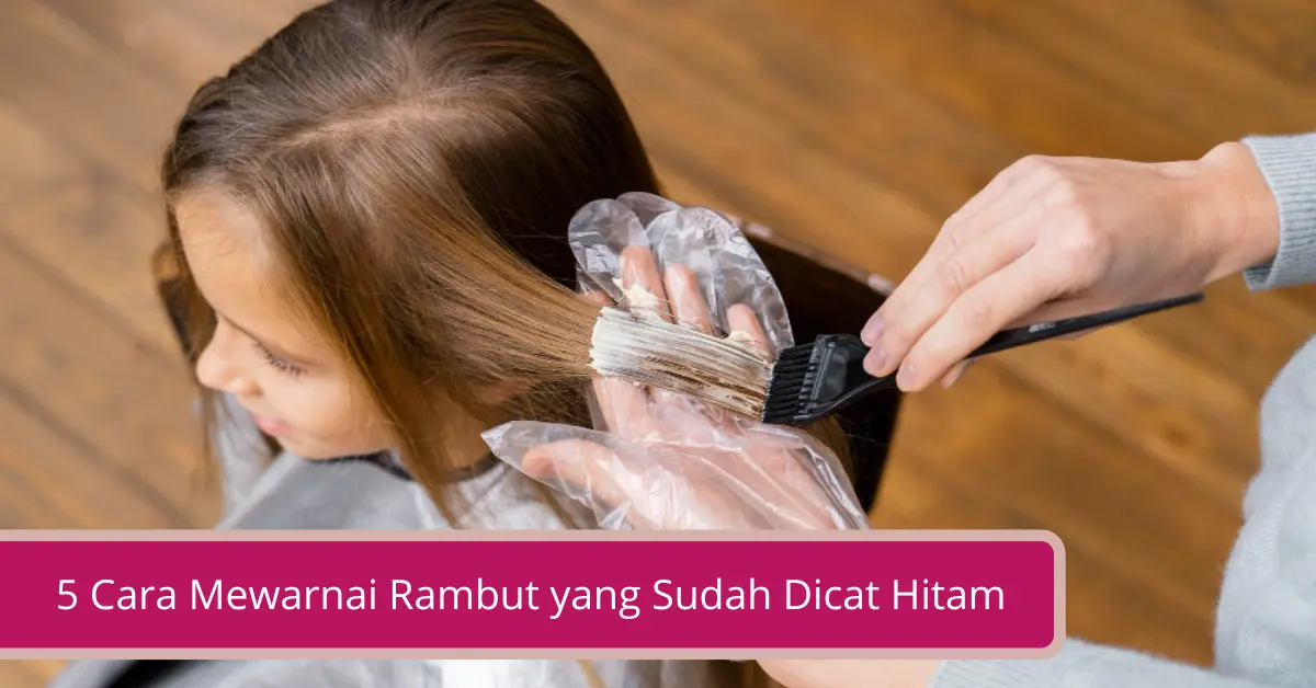 Gambar 5 Cara Mewarnai Rambut yang Sudah Dicat Hitam