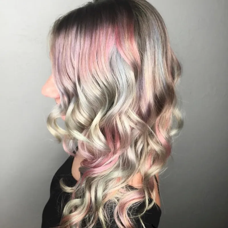 Pastel Pop Pink - Rambut Sebahu Ombre