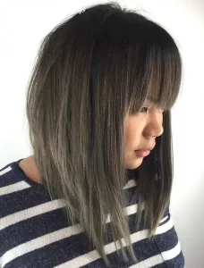 Inverted Bob with Bangs and Layers