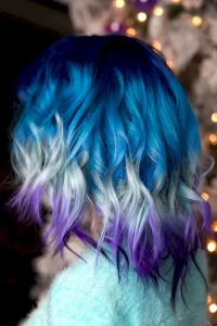 Moody Blue Ombre Hair Hues