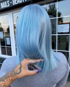 Pastel Blue Warna Rambut yang Bagus