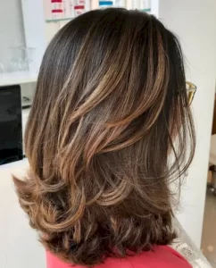 Shoulder Length Haircut With Flicked Ends