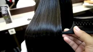Silky Black and Shine Contoh Model Rambut Smoothing Blow