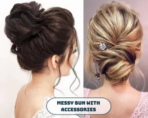 Messy Bun Party Hairstyle