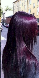 Rambut warna ungu gelap Warna Rambut untuk Kulit Sawo Matang