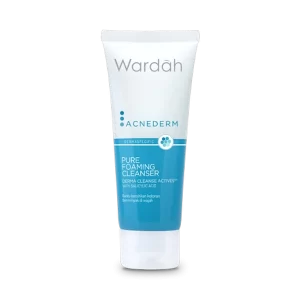 Wardah Acnederm Pure Foaming Cleanser Facial wash yang mengandung Salicylic Acid