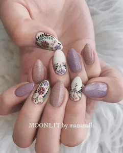 3D Flower Nails Nail Art Bunga