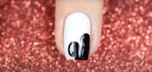 Mickey Mouse Silhoutte Head Nail Art Mickey Mouse Nail Art