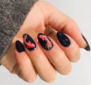 Aesthetic Koi Nails Japanese Nail Art