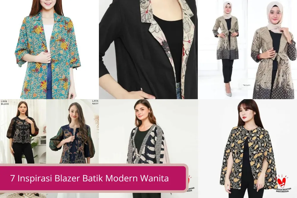 Gambar 7 Inspirasi Blazer Batik Modern Wanita yang Bikin Tampilanmu Ga Ngebosenin
