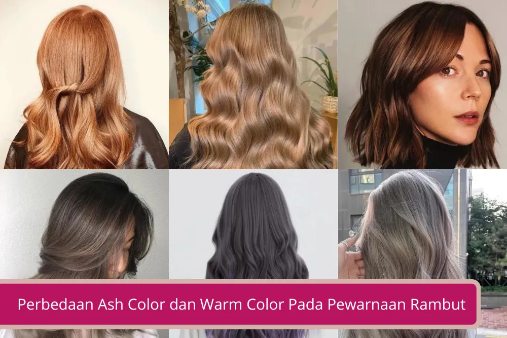Gambar Ini Perbedaan Ash Color dan Warm Color Pada Pewarnaan Rambut Kamu Pilih Cool atau Warm