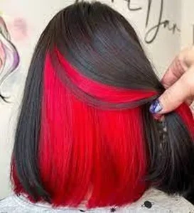 Peek a boo Red Hair Trend