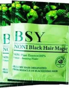BSY Noni Black Hair Pewarna Rambut Organik yang Aman untuk Rambut
