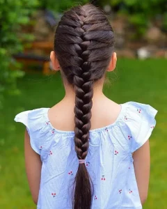 Basic braid hairstyle Cara Mengikat Rambut Pendek anak Perempuan