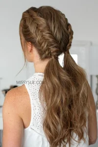 Double braid hairstyle Model Rambut Kepang untuk Pesta